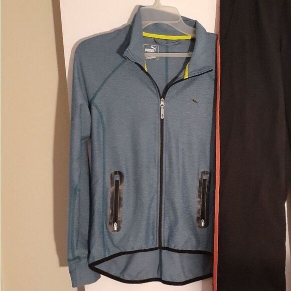 Puma jacket zip up track m l athleisure athletic running classic top - Picture 3 of 7